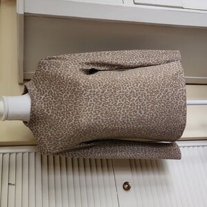 Beachlunchlounge animal print leopard high neck sweater small